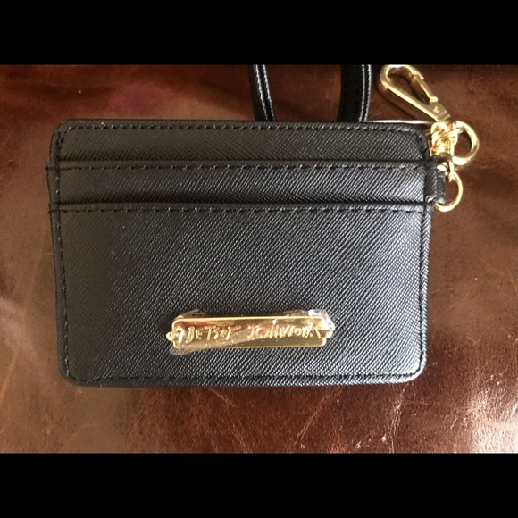 BETSEY JOHNSON Black Tie Stone Crossbody 2 piece S - Picture 3 of 6